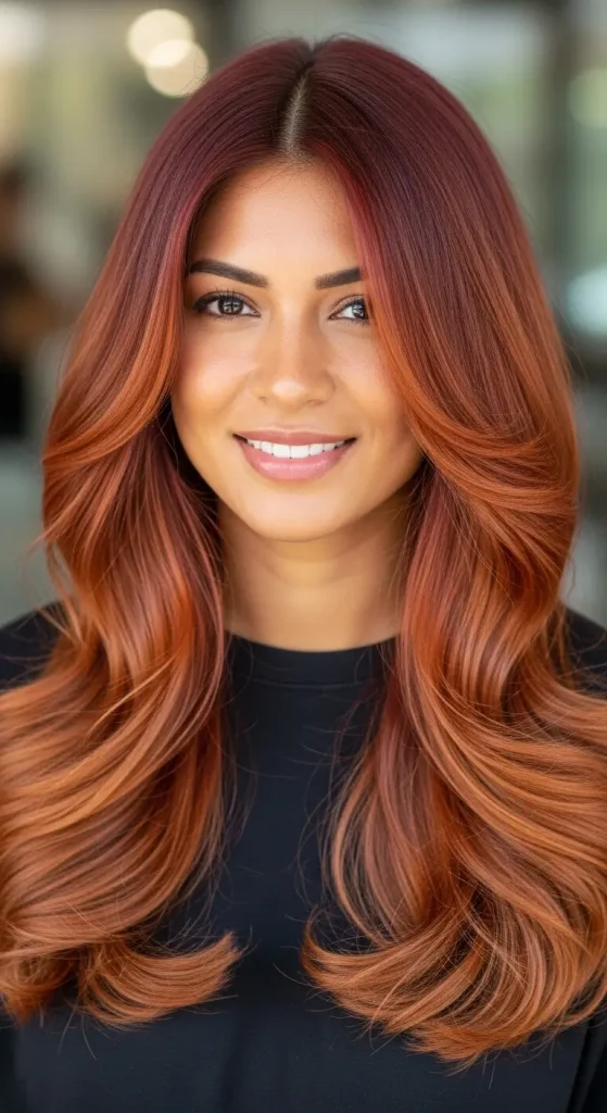 Deep Auburn Calico Hair