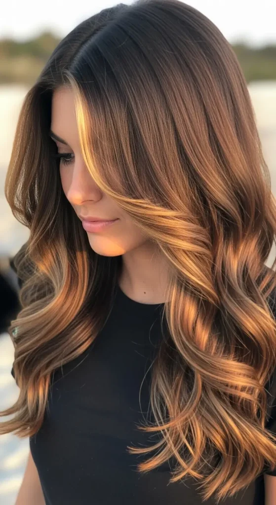 Deep Brunette with Auburn Glaze