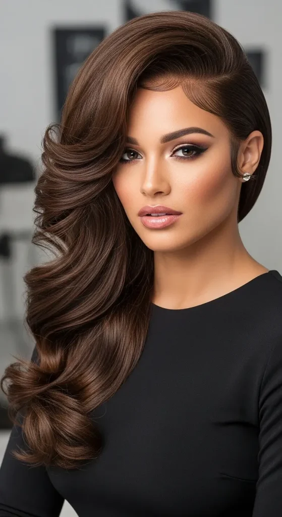 Deep Side Part Quick Weave