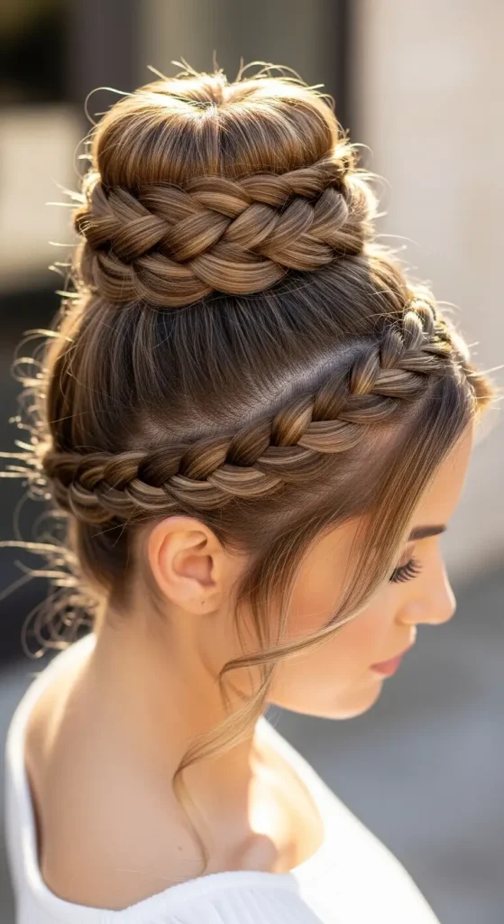 Dutch Braid Bun
