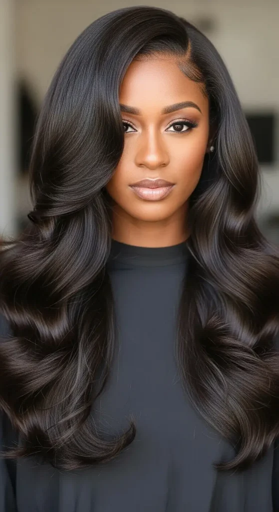 Glossy Dark Chocolate Waves