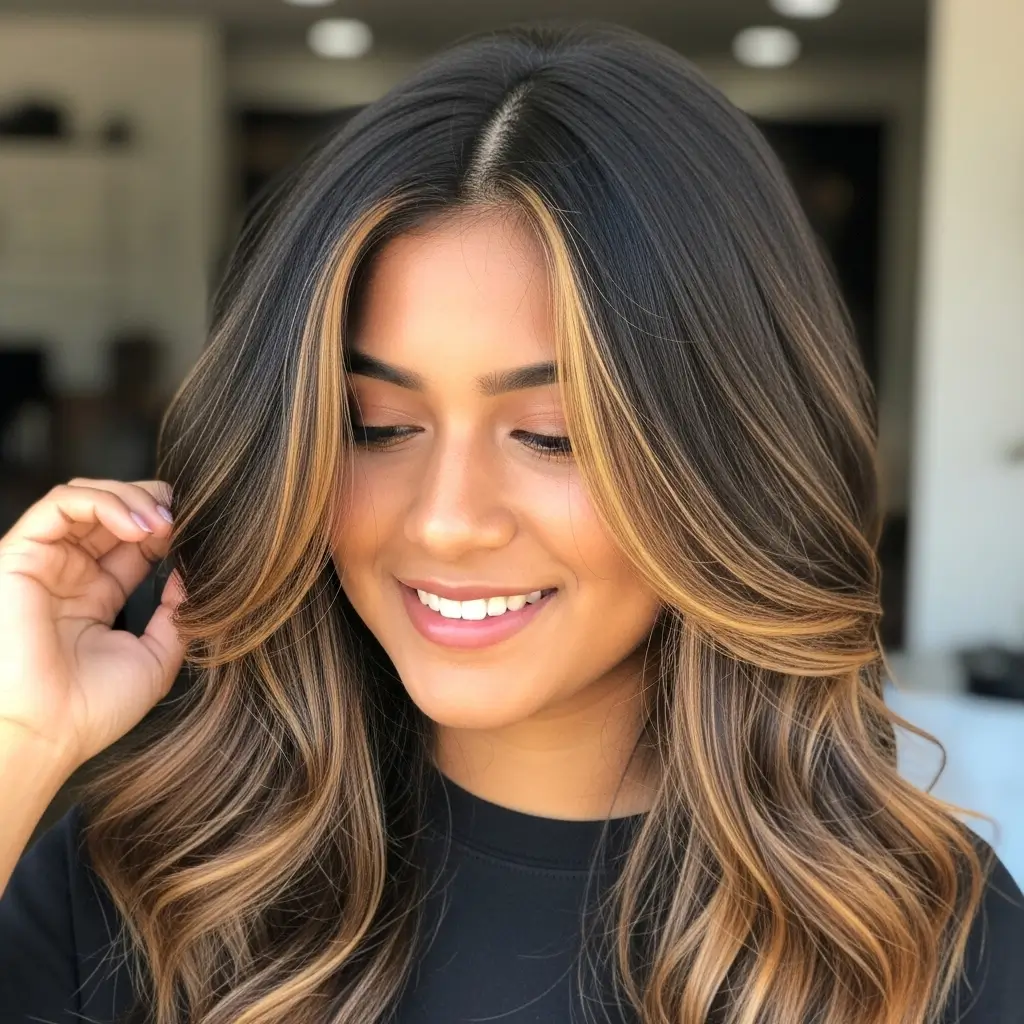 Golden Brown Highlights