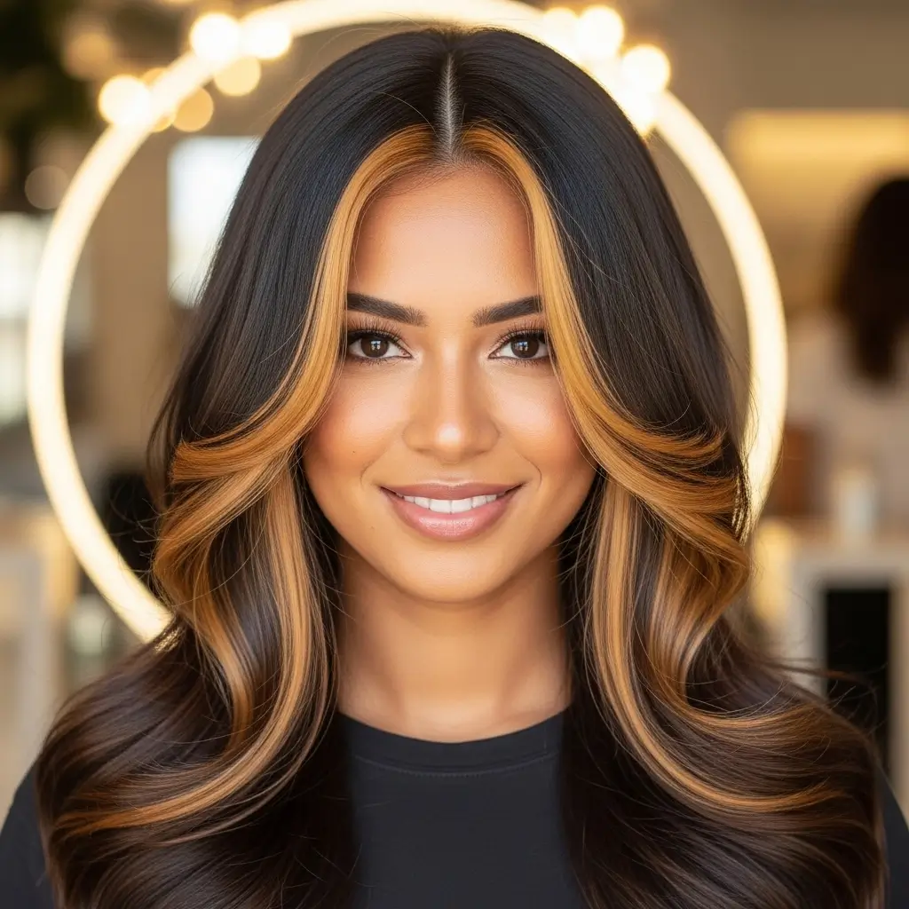 Golden Money Piece with Warm Undertones