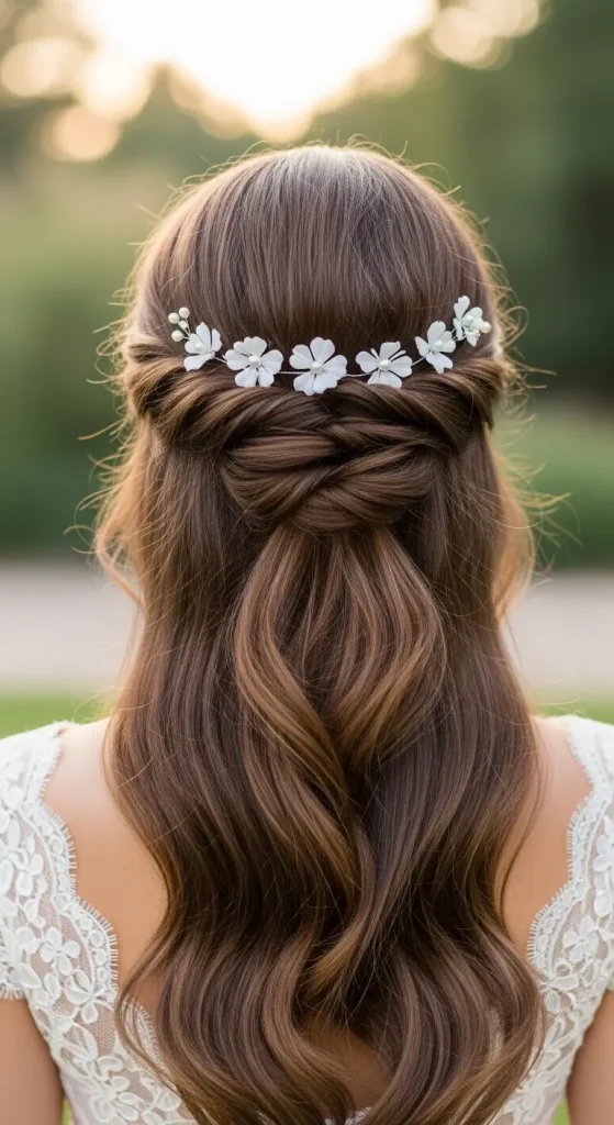 Half-Up Twisted Crown