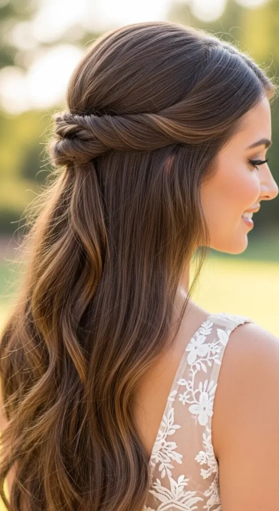 Half-Up Twisted Crown