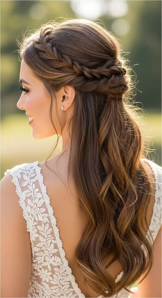 Half-Up Twisted Crown