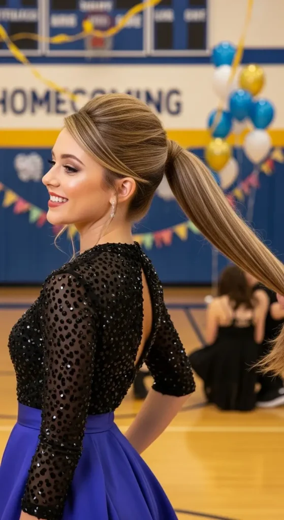 High Ponytail with Volume