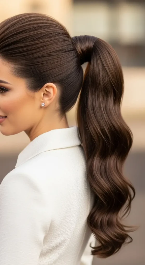High Ponytail with Volume