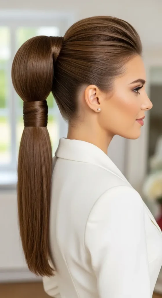 . High Ponytail with Volume