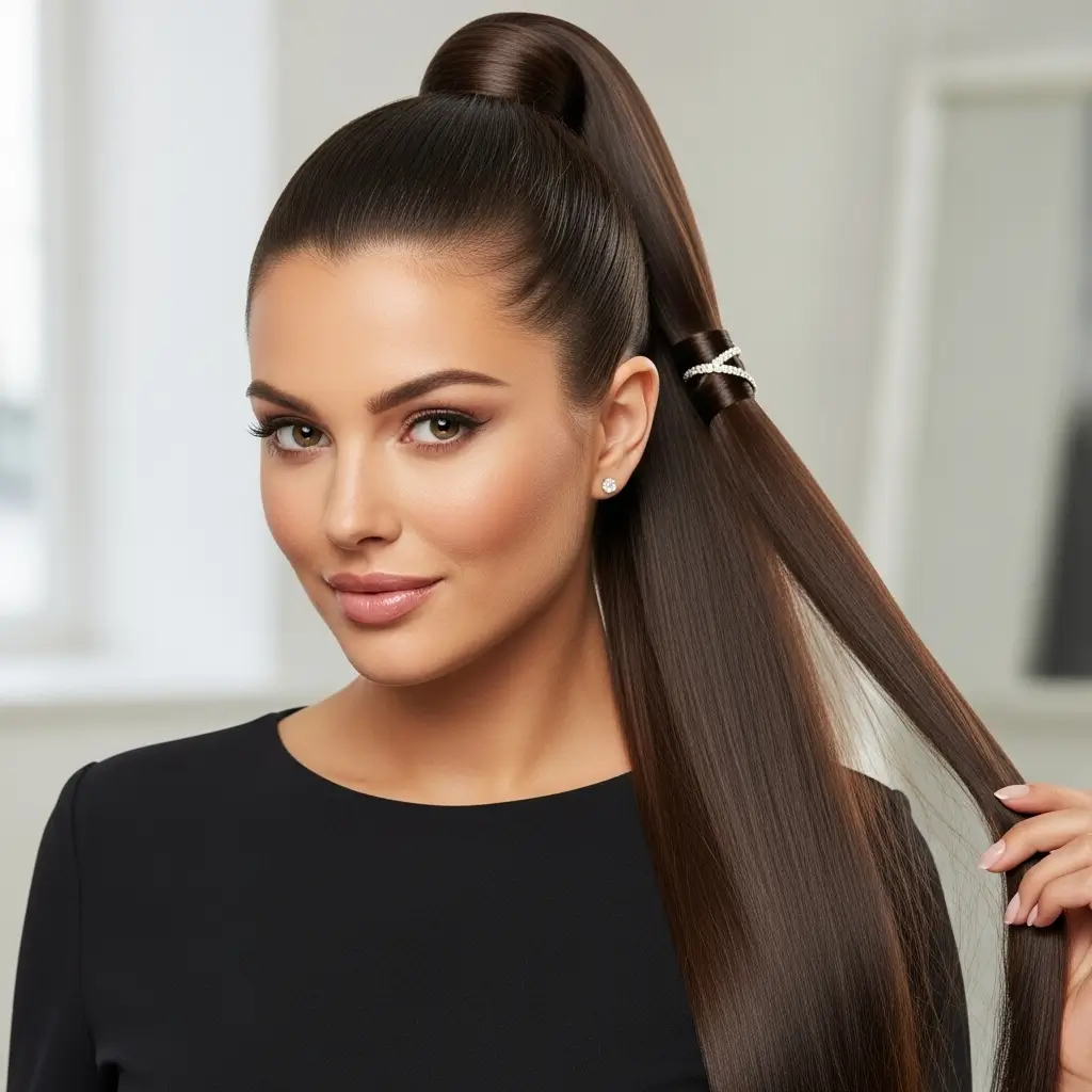 High Sleek Ponytail