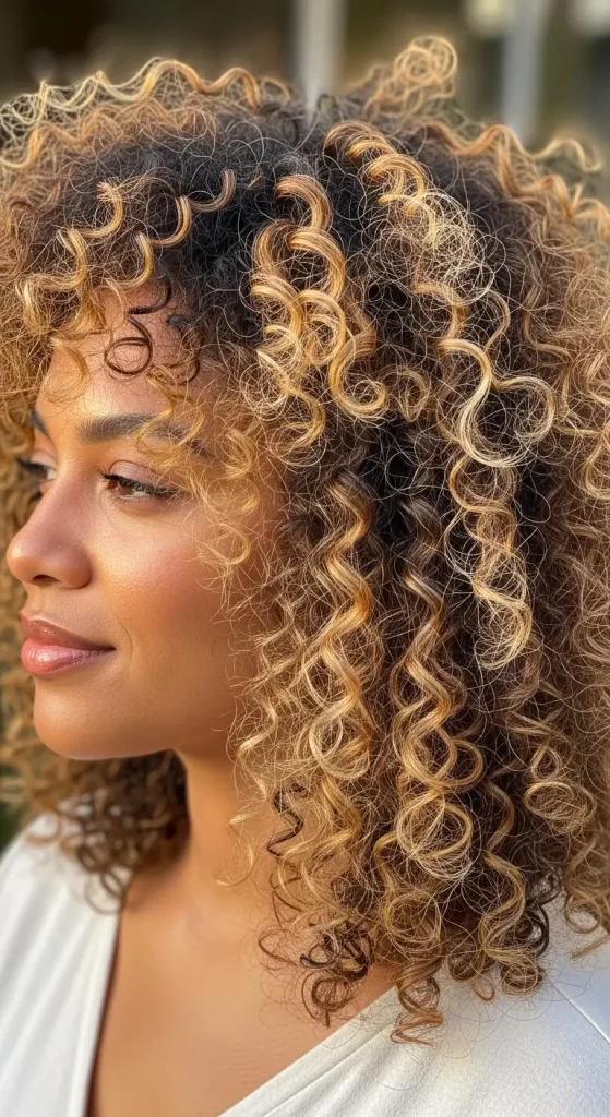 Honey Blonde Calico Highlights
