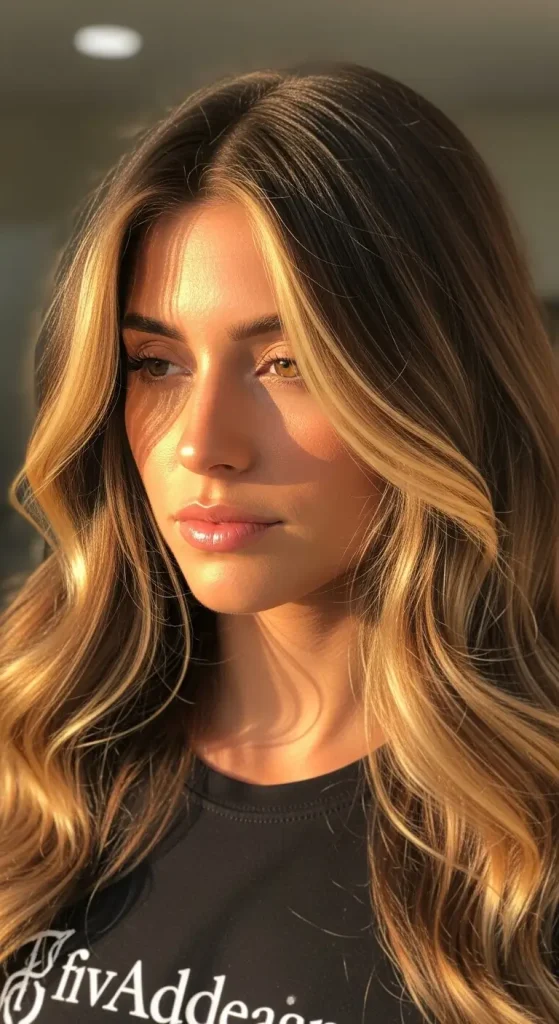 Honey Blonde Money Piece for Sunlit Dimension