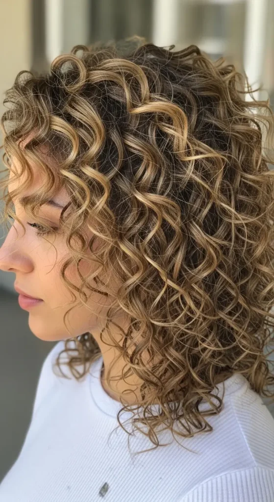 Light Brown Calico Curls