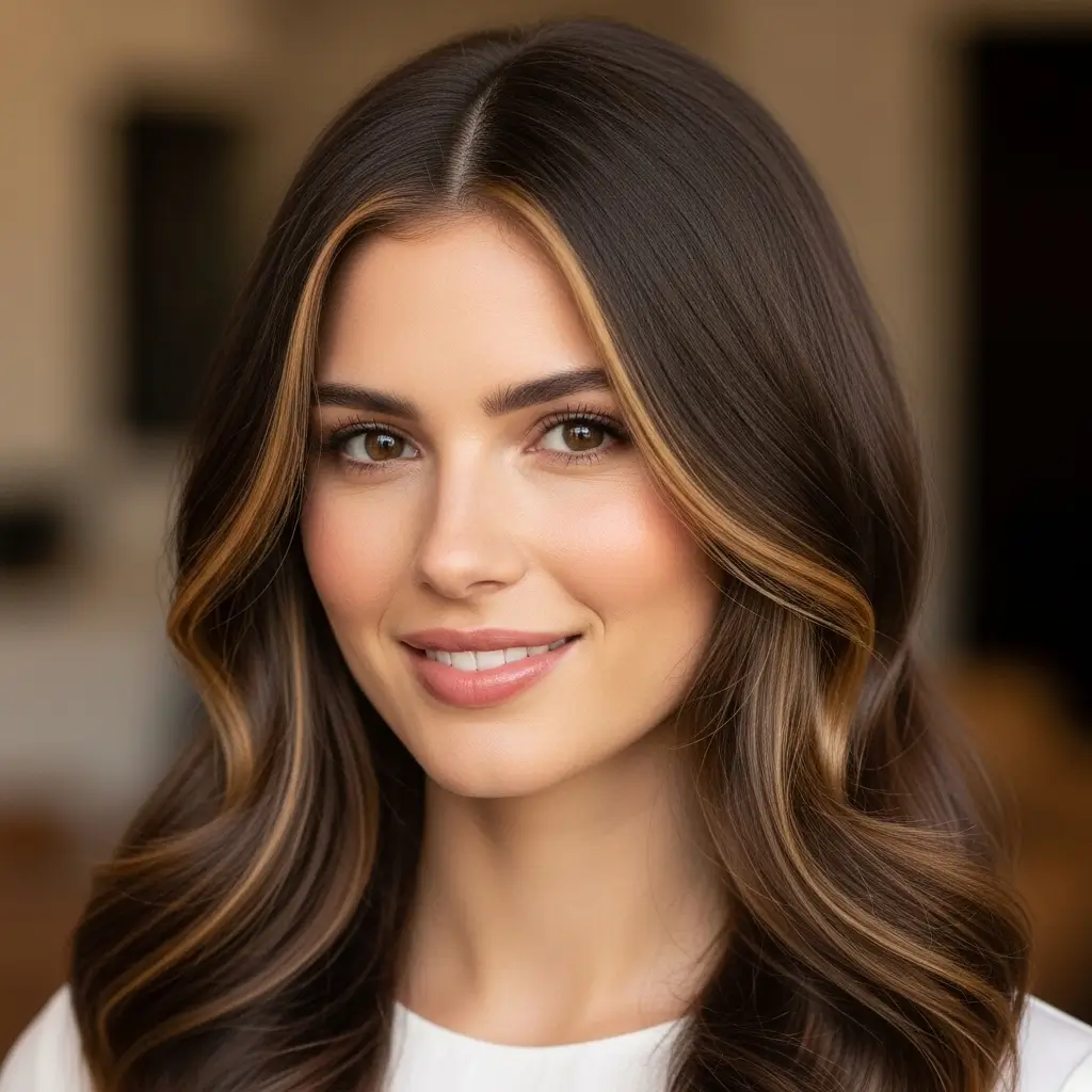 Light Brown Money Piece for Soft Dimension