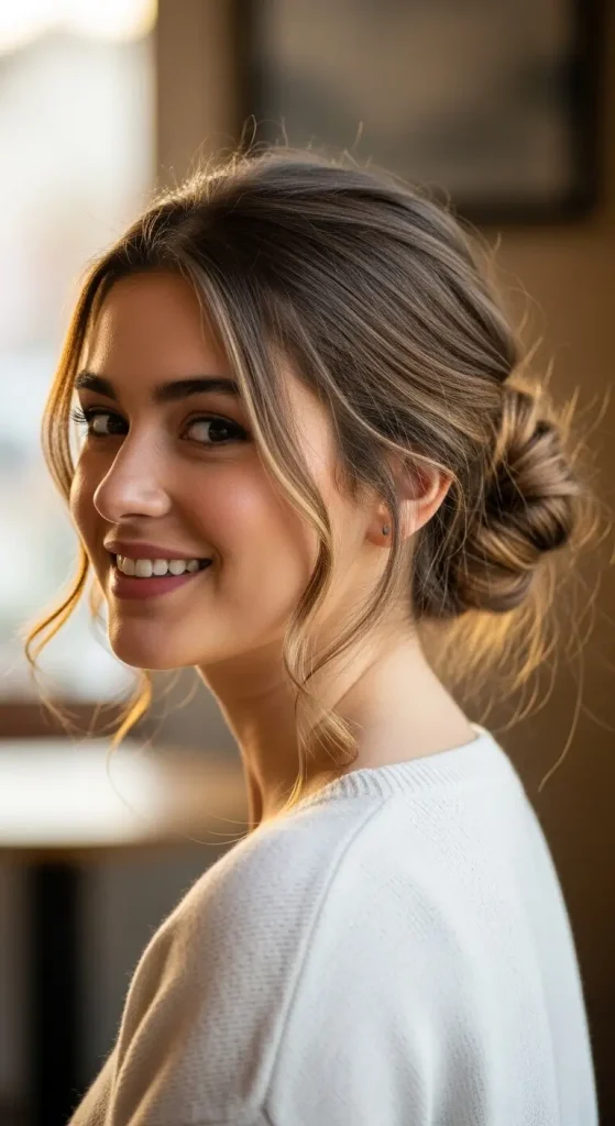 . Low Messy Bun