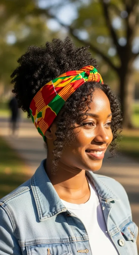 Low Puff with Headband