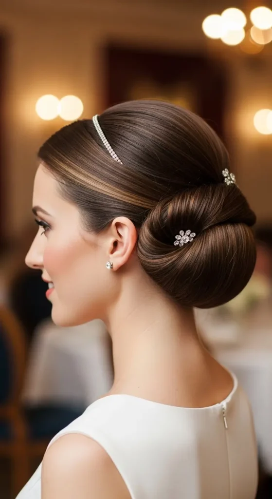 Low Rolled Updo