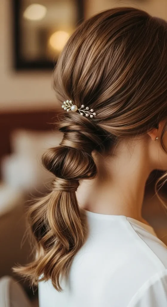 Low Twisted Ponytail