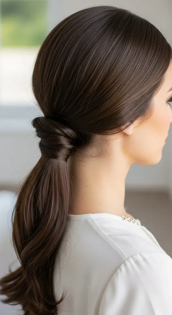Low Twisted Ponytail