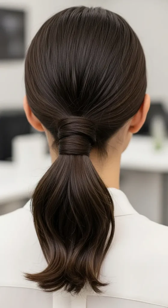 Low Twisted Ponytail