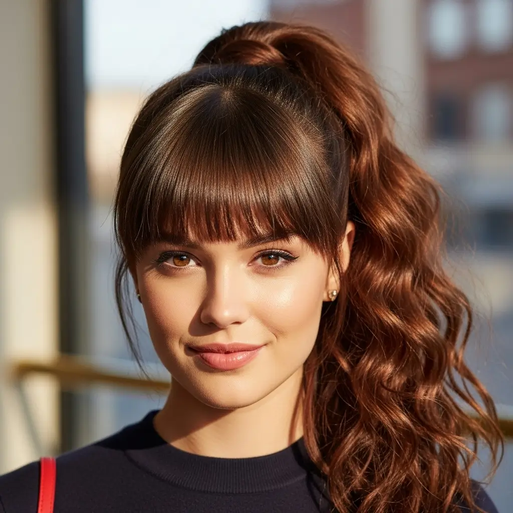 Ponytail with Bangs