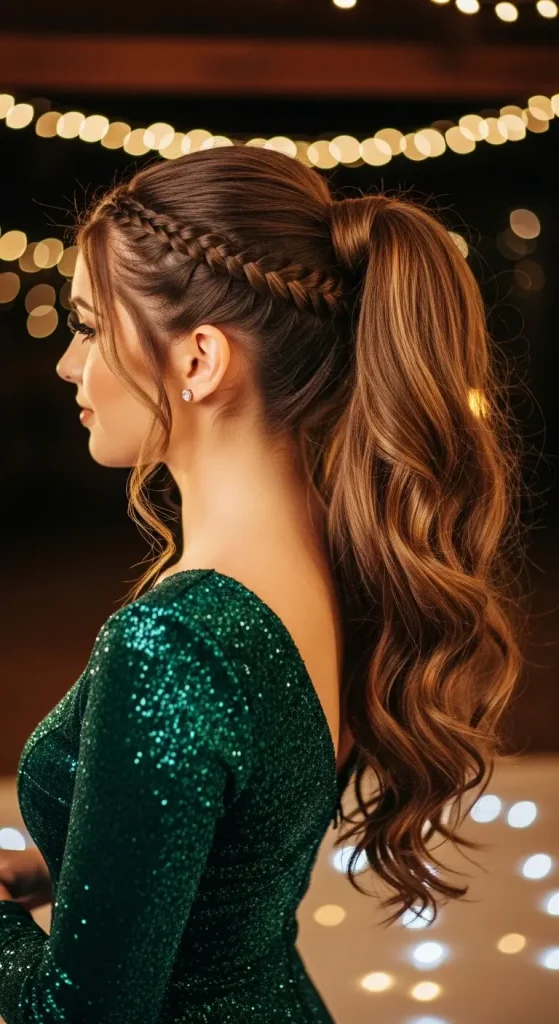 Ponytail with Braided Detail
