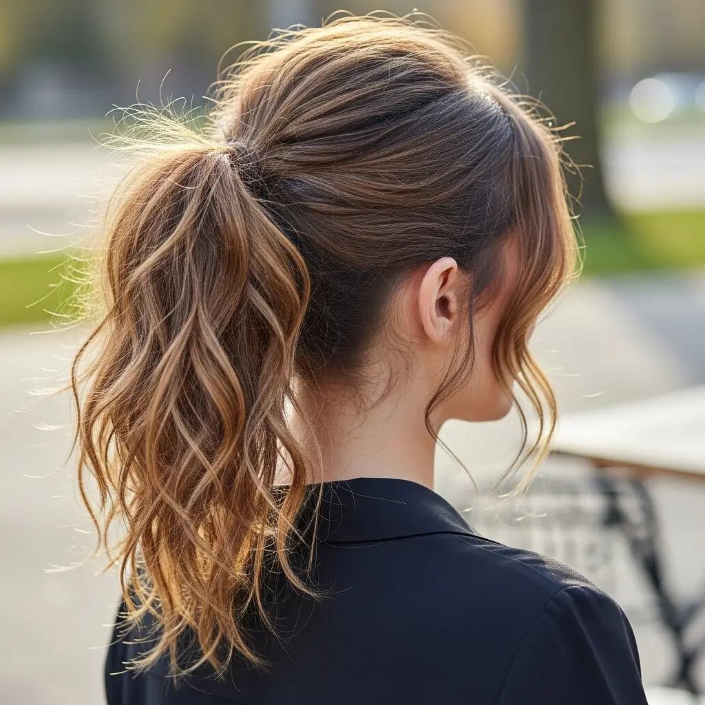 Ponytail with Hair Rings