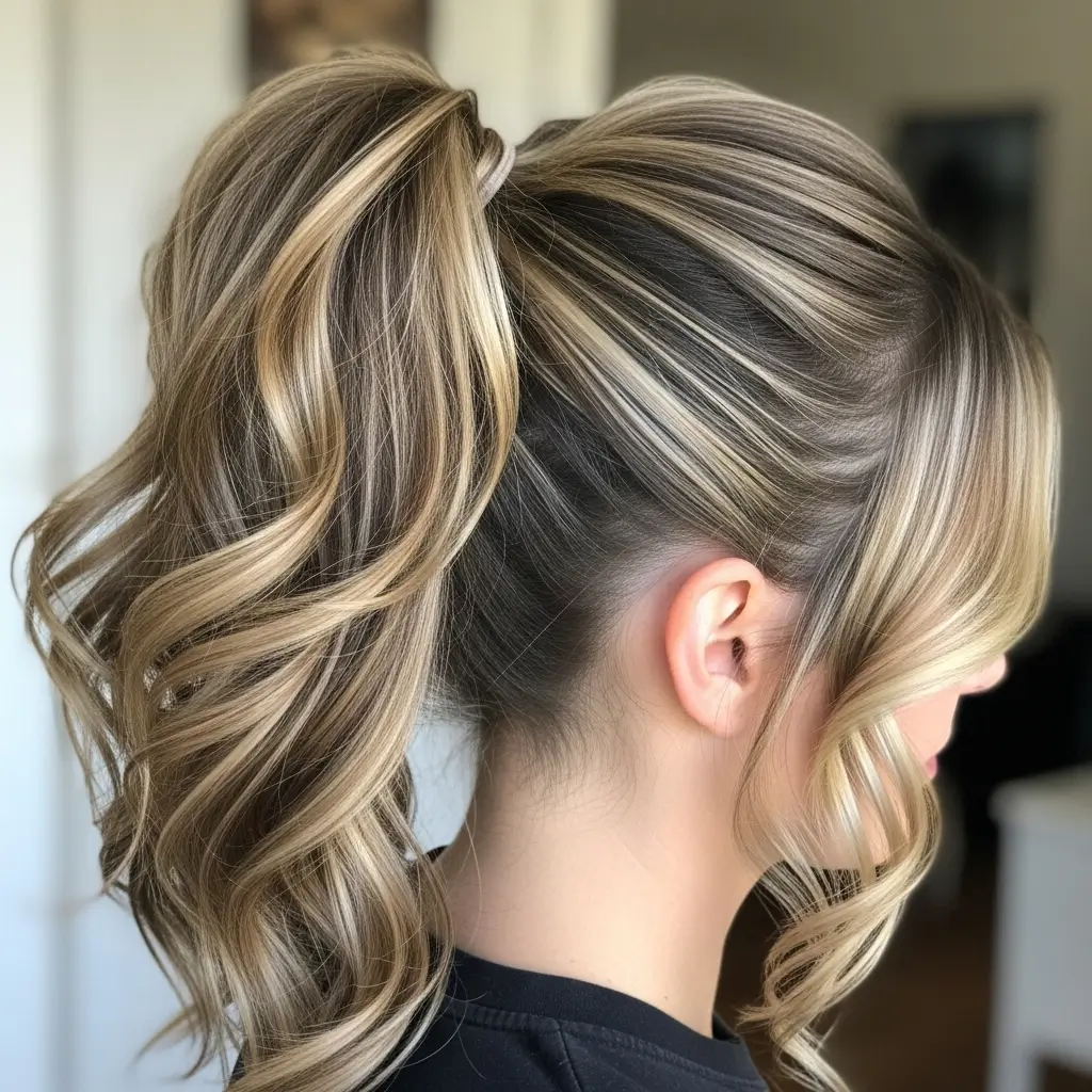 Ponytail with Highlights
