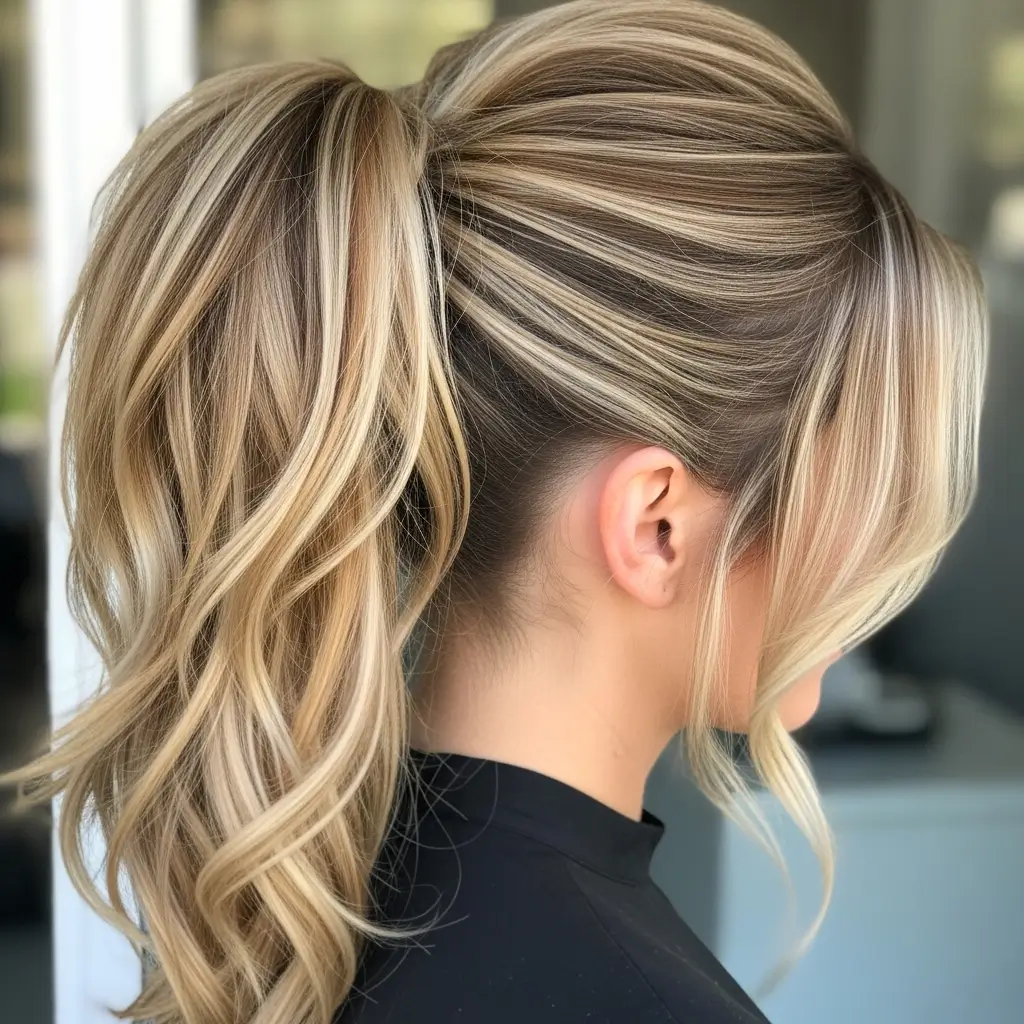 Ponytail with Loose Waves
