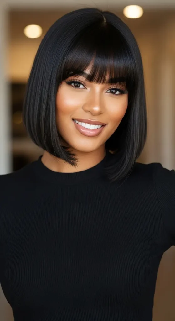 Quick Weave Bob with Bangs