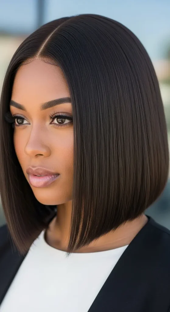 Quick Weave with Straight Bob