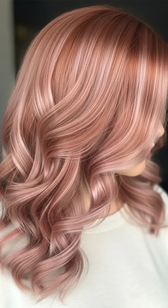 Rose Gold Calico Curls