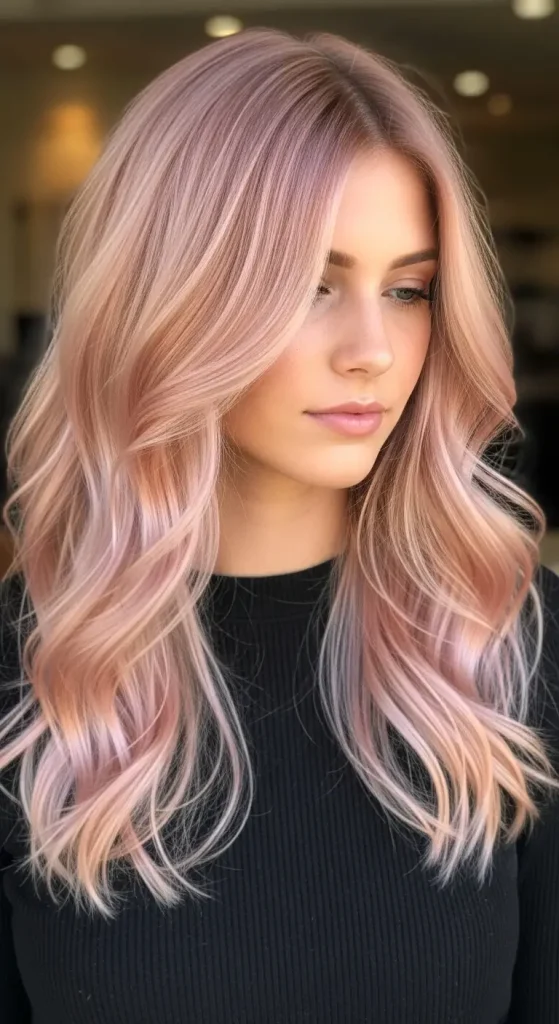 Rose Gold Calico Hair