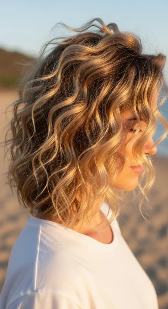 Sandy Blonde Calico Curls
