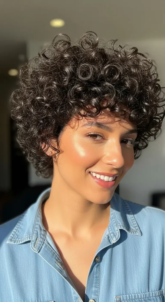 Short Hair with Mini Braids
