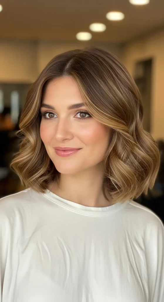 Shoulder Length Hair with Soft Curls