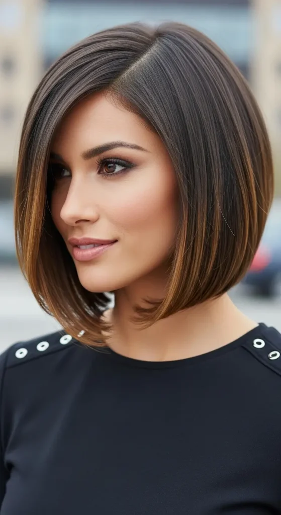 . Shoulder Length Inverted Bob