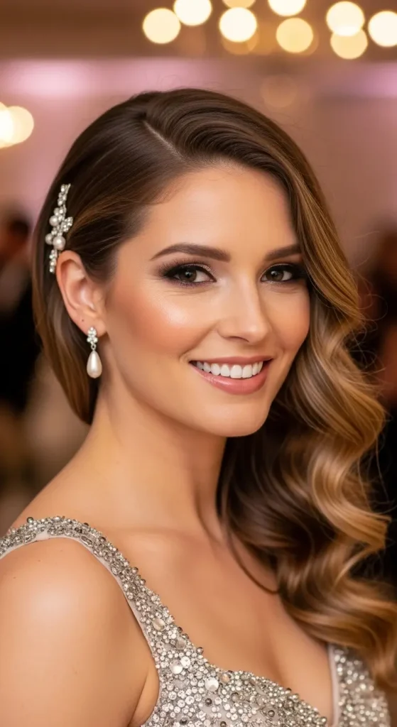 Side Swept Curls