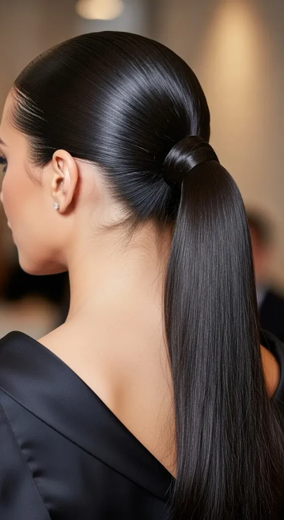 Sleek Low Ponytail