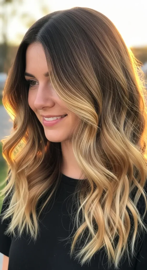 . Soft Balayage Calico Curls