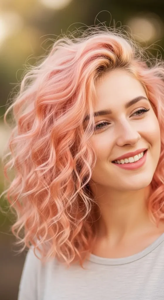 Soft Peach Calico Tone