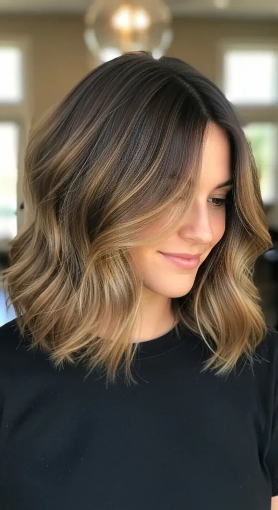  Textured Lob with Side Part