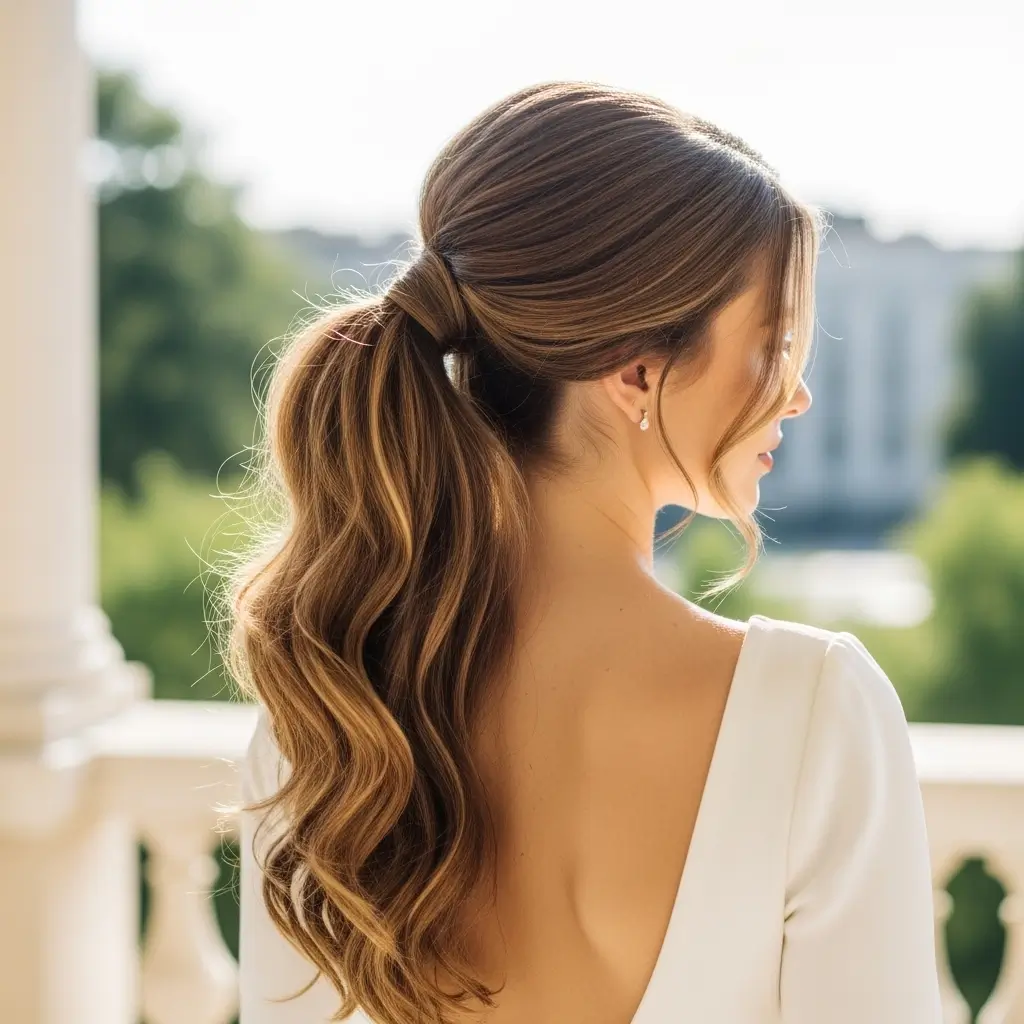  Textured Ponytail