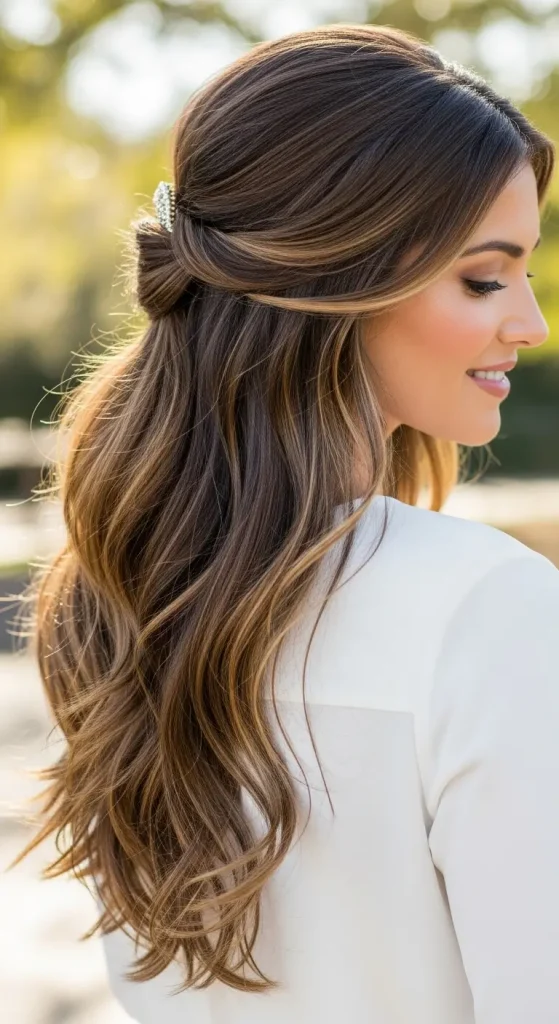 Twisted Half Ponytail