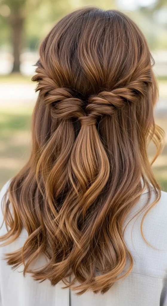 . Twisted Half-Up Style