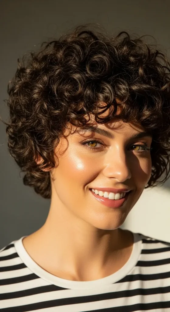 Voluminous Short Curls