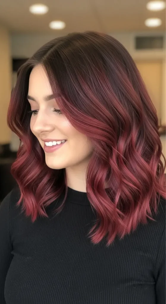  Warm Chocolate Brown with Coppery Red Highlights