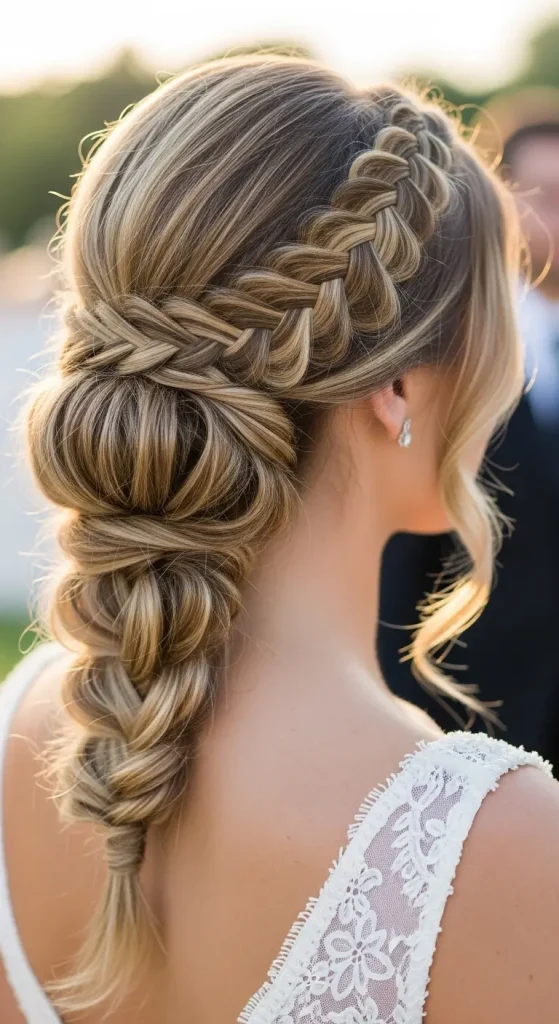 Waterfall Braid Updo