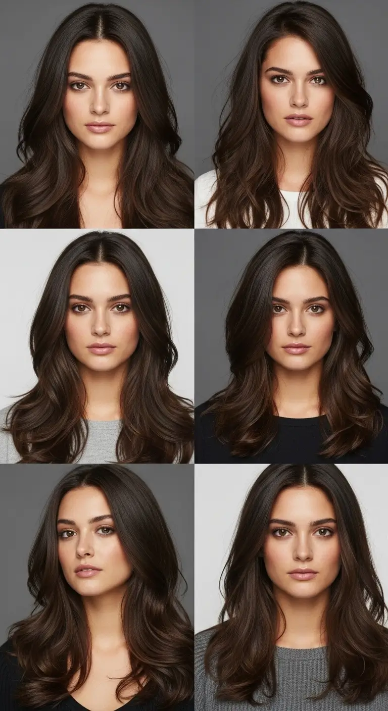 chocolate brown hair