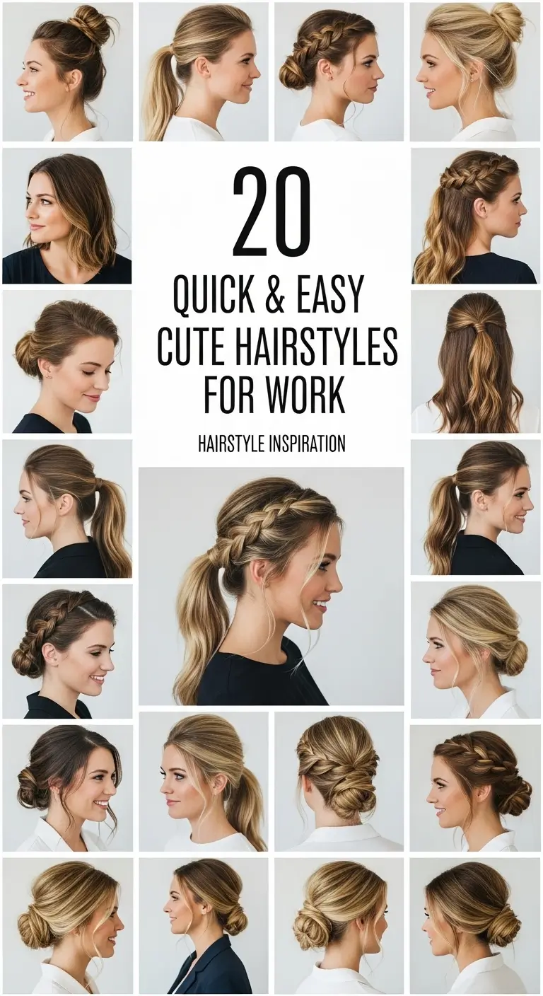 cute hairstyles for work